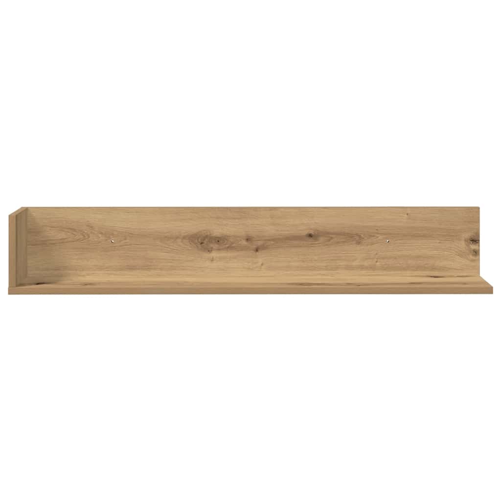 Rafturi perete 2 buc., stejar artizanal, 100x16,5x16,5 cm, lemn GartenMobel Dekor