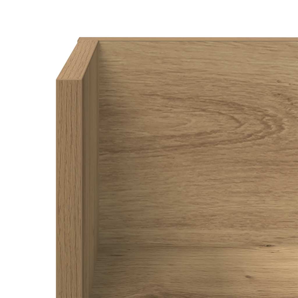Rafturi perete 2 buc., stejar artizanal, 100x16,5x16,5 cm, lemn GartenMobel Dekor