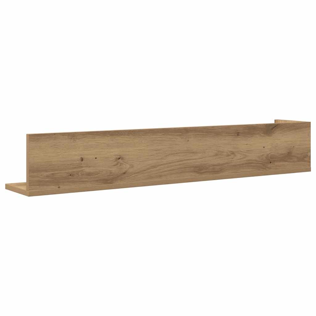 Rafturi perete 2 buc., stejar artizanal, 100x16,5x16,5 cm, lemn GartenMobel Dekor