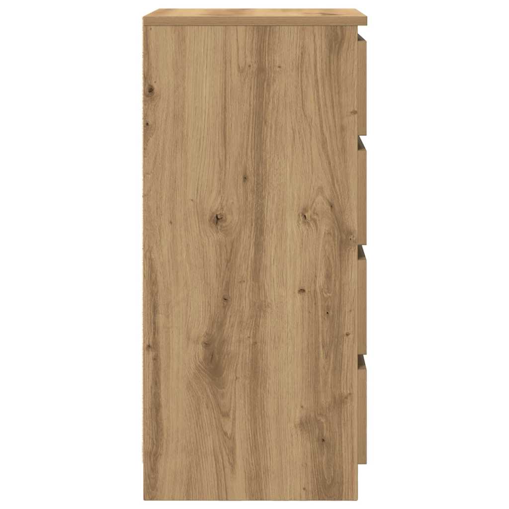 Bufetă Stejar Artisan 37,5x35x76 cm Lemn prelucrat GartenMobel Dekor