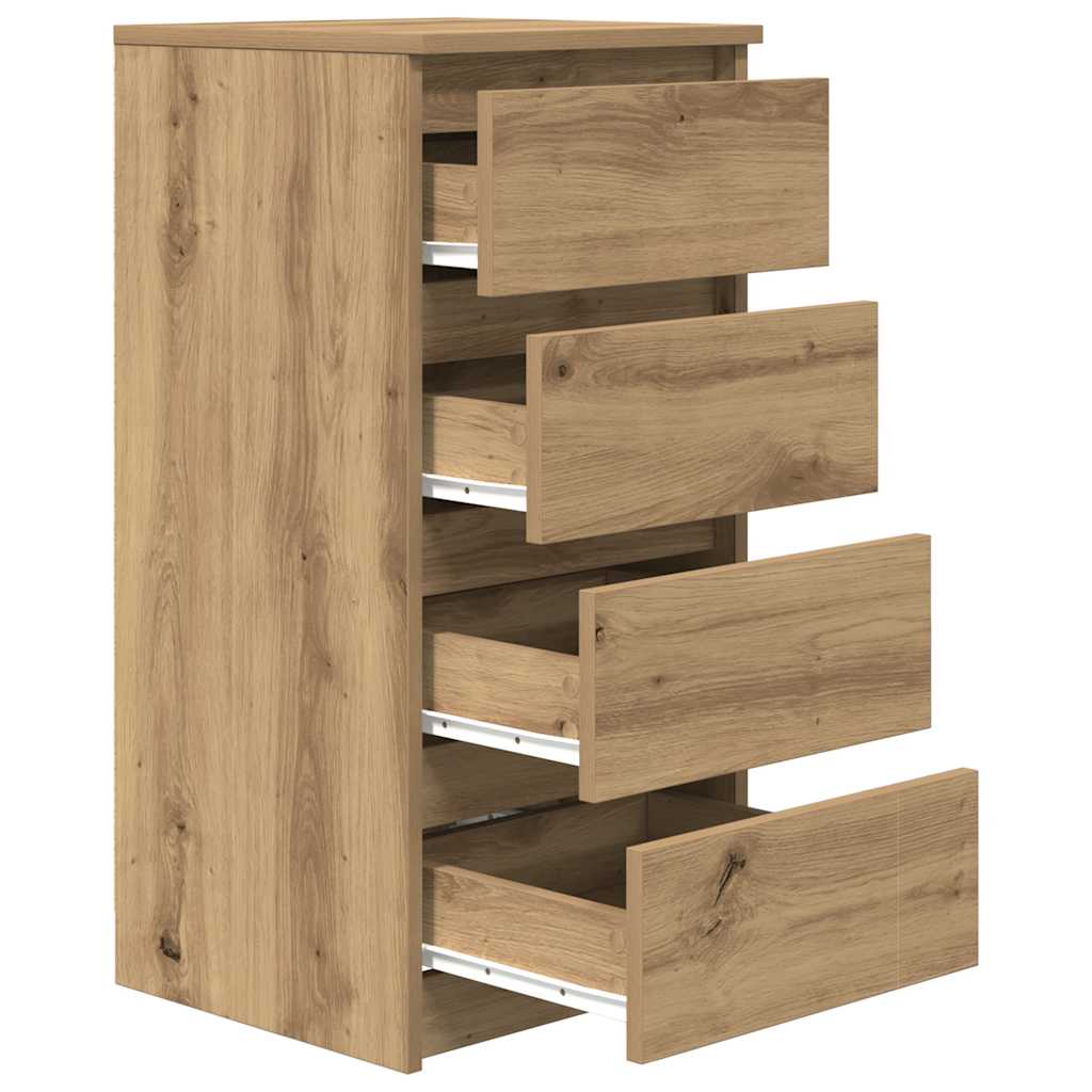 Bufetă Stejar Artisan 37,5x35x76 cm Lemn prelucrat GartenMobel Dekor