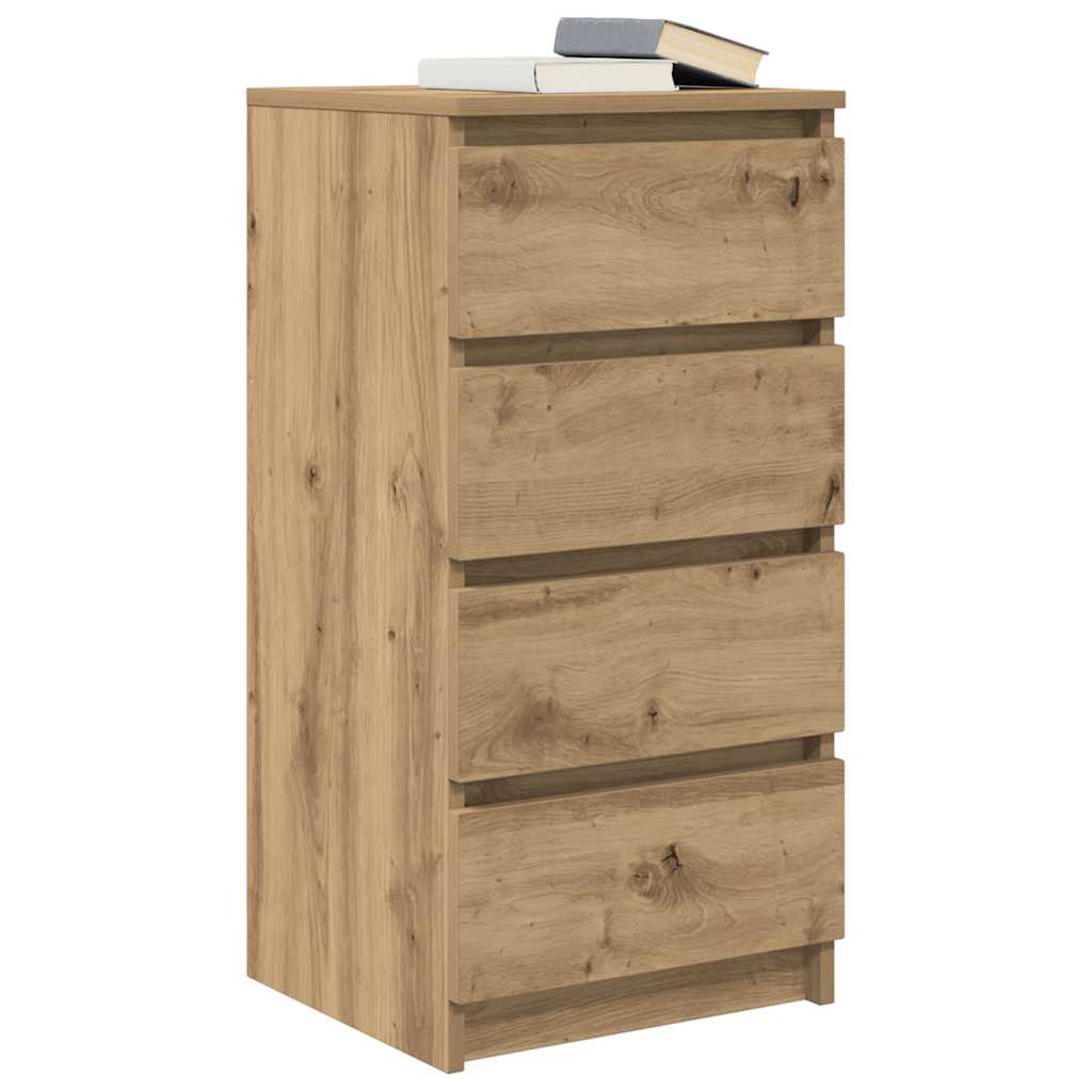 Bufetă Stejar Artisan 37,5x35x76 cm Lemn prelucrat GartenMobel Dekor