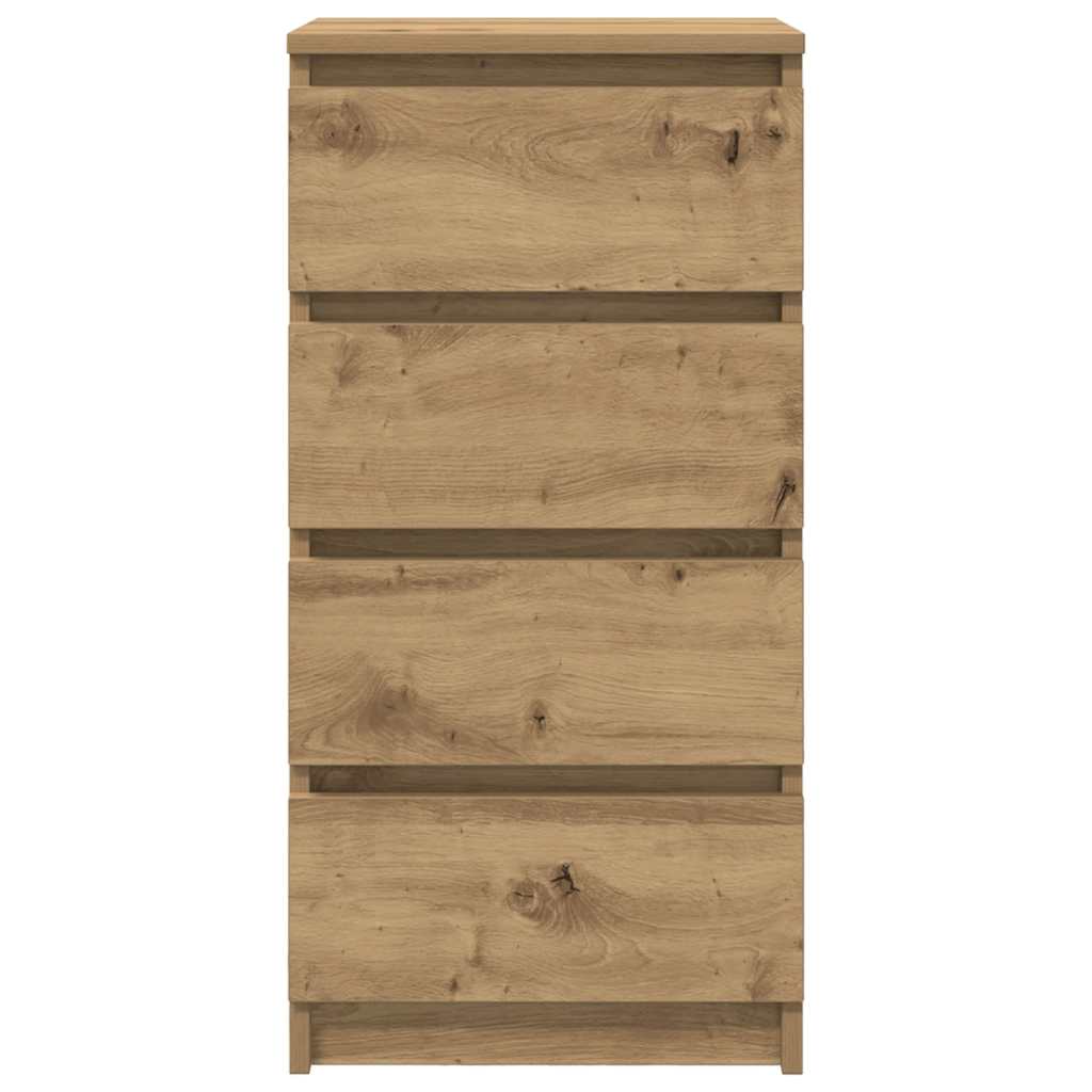 Bufetă Stejar Artisan 37,5x35x76 cm Lemn prelucrat GartenMobel Dekor