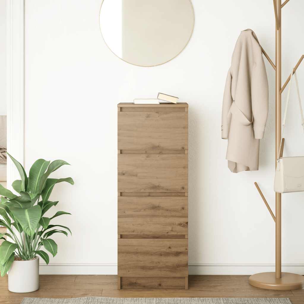 Bufetă Stejar Artisan 37,5x35x99 cm Lemn prelucrat GartenMobel Dekor