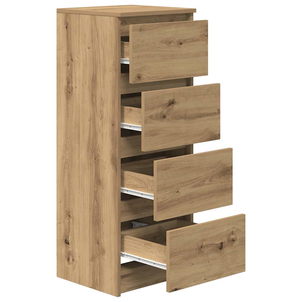 Bufetă Stejar Artisan 37,5x35x99 cm Lemn prelucrat GartenMobel Dekor
