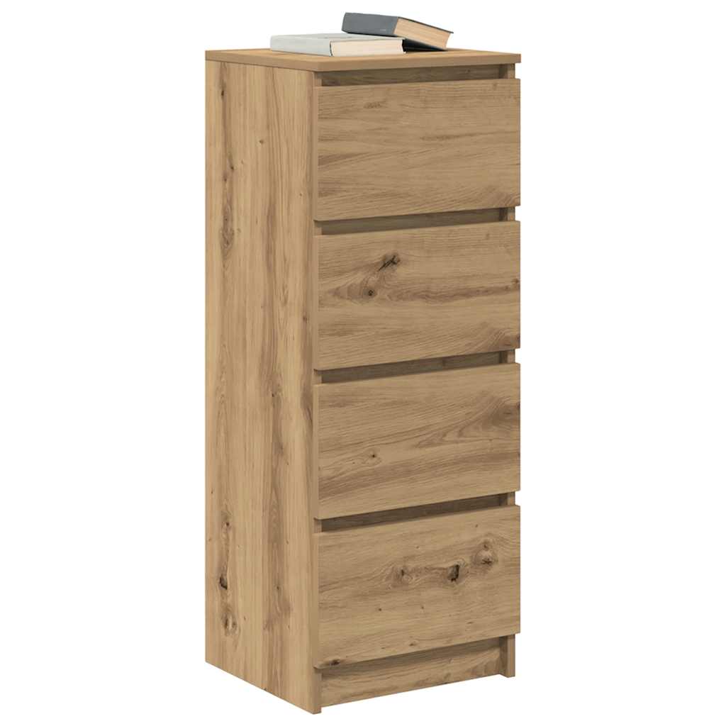 Bufetă Stejar Artisan 37,5x35x99 cm Lemn prelucrat GartenMobel Dekor