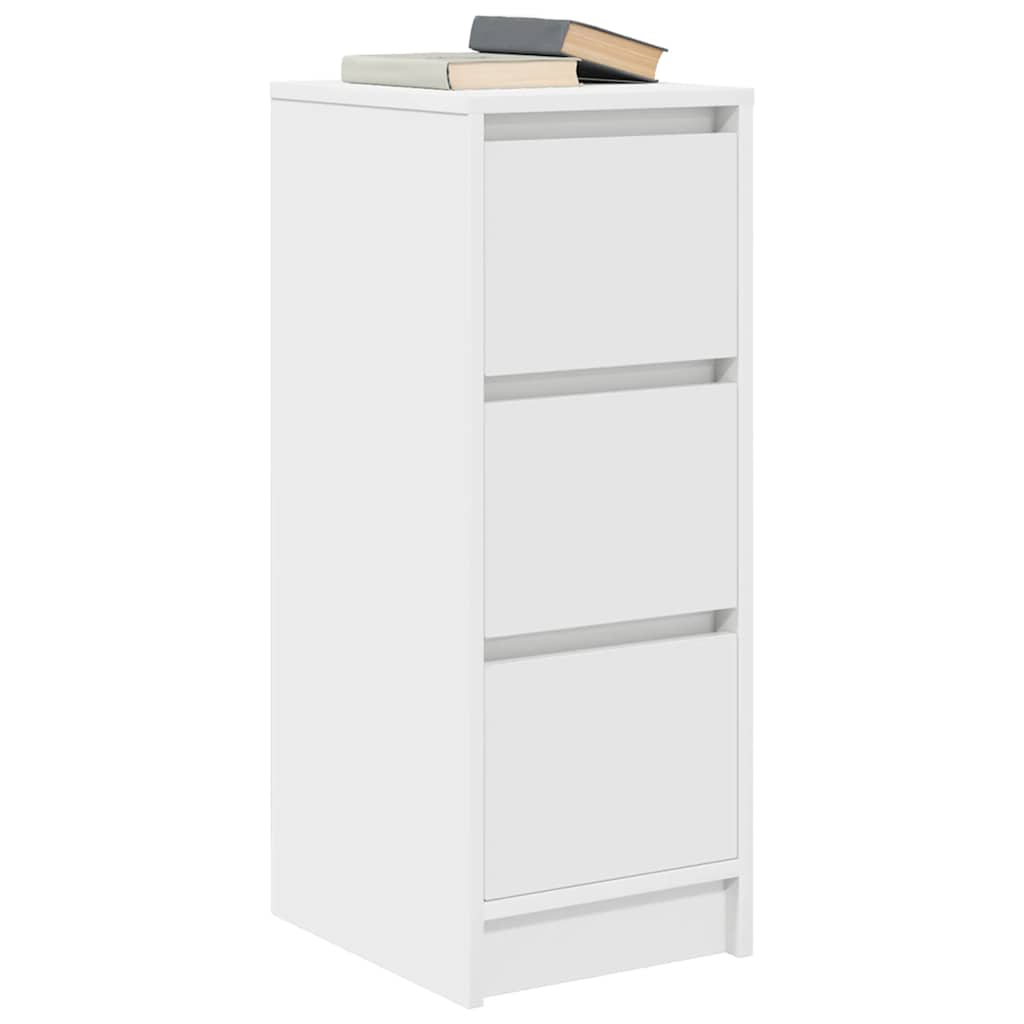 Bufetă albă 29,5x34x76 cm din lemn prelucrat GartenMobel Dekor
