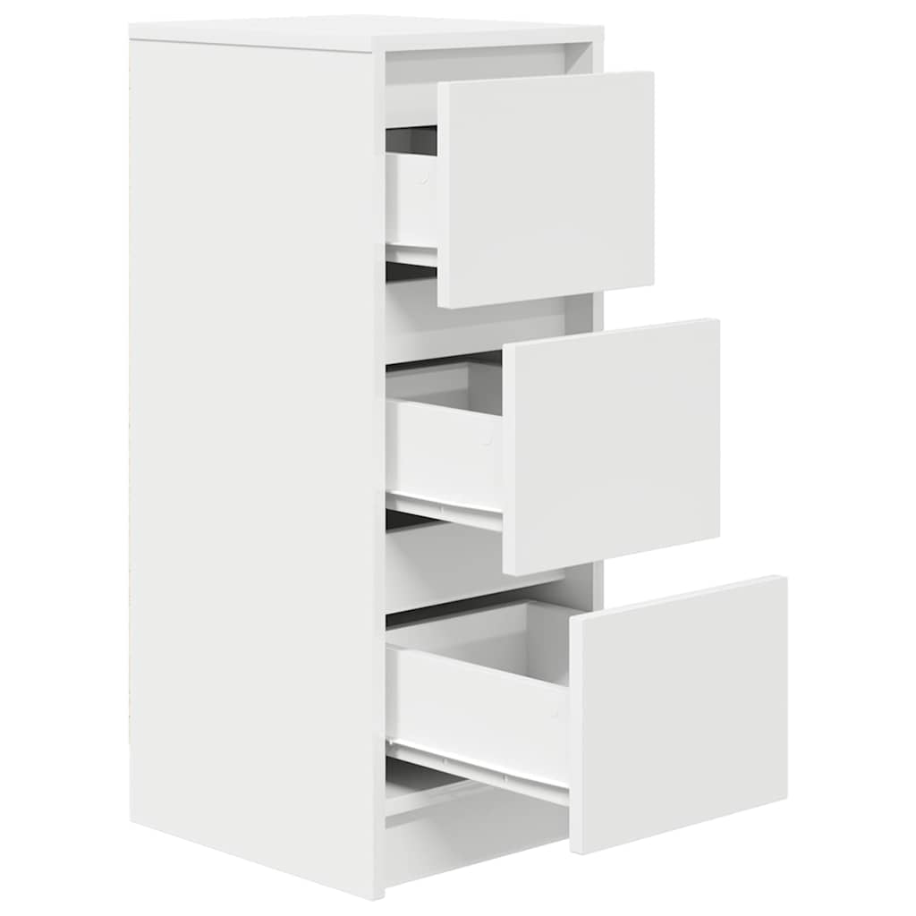 Bufetă albă 29,5x34x76 cm din lemn prelucrat GartenMobel Dekor