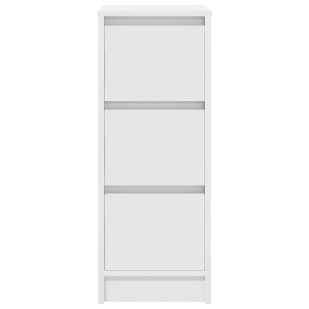 Bufetă albă 29,5x34x76 cm din lemn prelucrat GartenMobel Dekor