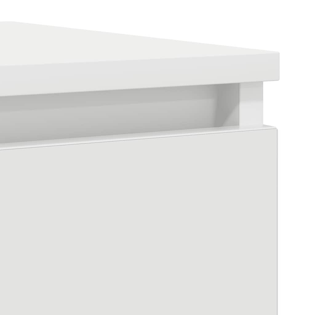 Bufetă albă 37,5x35x99 cm din lemn prelucrat GartenMobel Dekor
