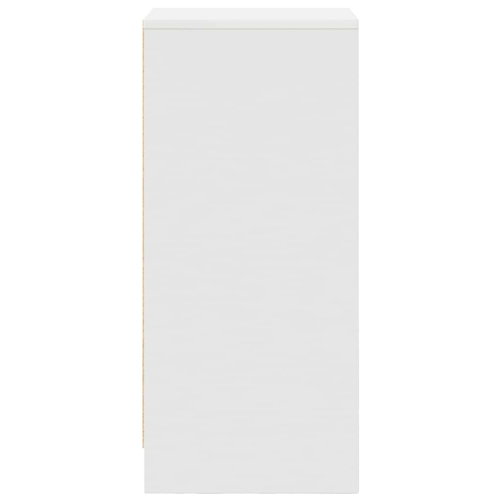 Bufetă albă 37,5x35x99 cm din lemn prelucrat GartenMobel Dekor