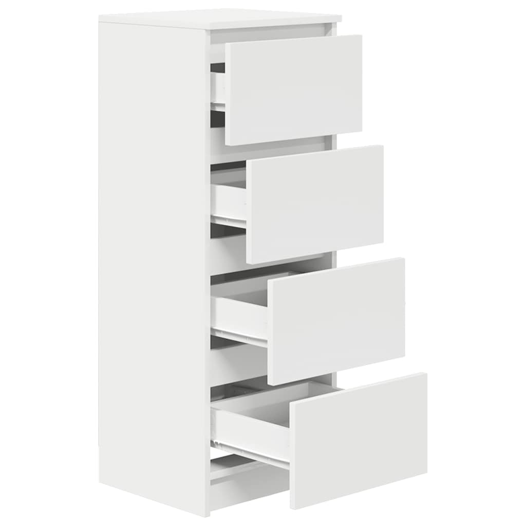 Bufetă albă 37,5x35x99 cm din lemn prelucrat GartenMobel Dekor