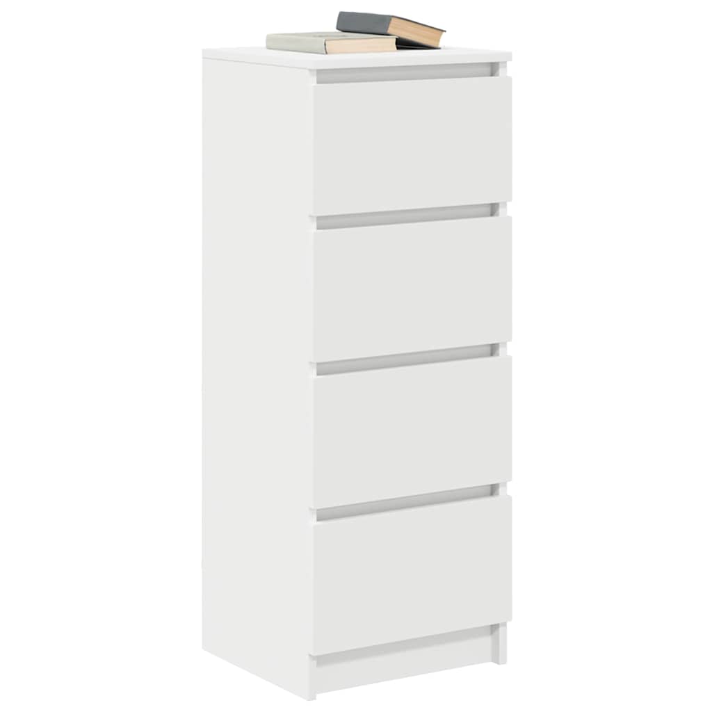 Bufetă albă 37,5x35x99 cm din lemn prelucrat GartenMobel Dekor