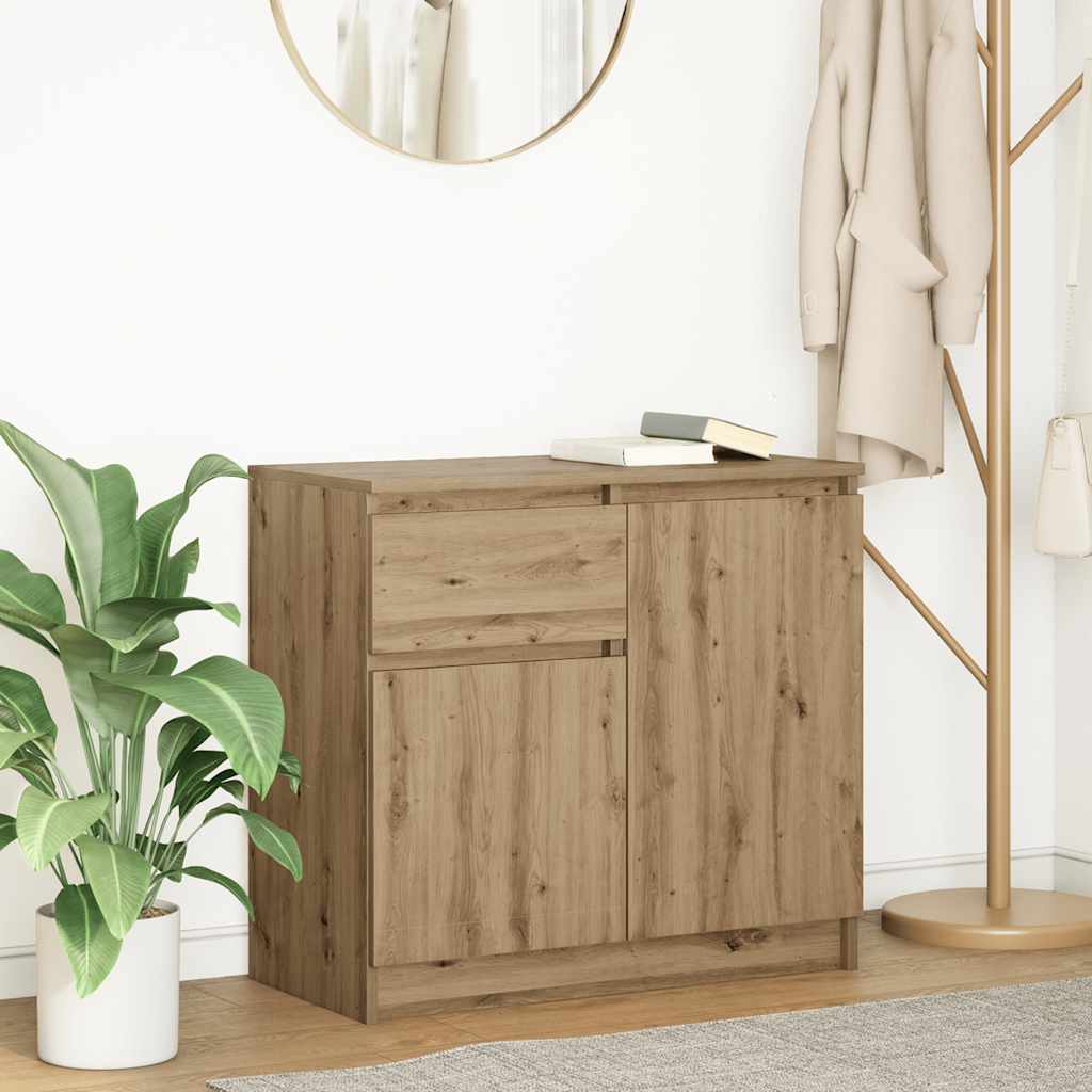 Bufetă cu sertar Artisan Stejar 71x35x65 cm lemn prelucrat GartenMobel Dekor