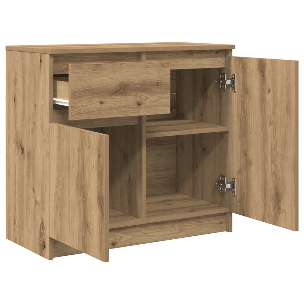 Bufetă cu sertar Artisan Stejar 71x35x65 cm lemn prelucrat GartenMobel Dekor