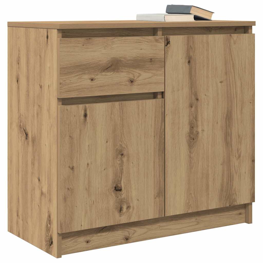 Bufetă cu sertar Artisan Stejar 71x35x65 cm lemn prelucrat GartenMobel Dekor