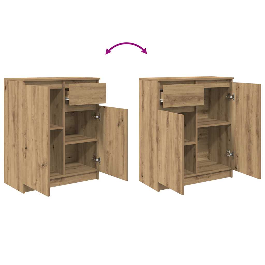 Bufetă cu sertar Artisan Stejar 71x35x84 cm Lemn prelucrat GartenMobel Dekor