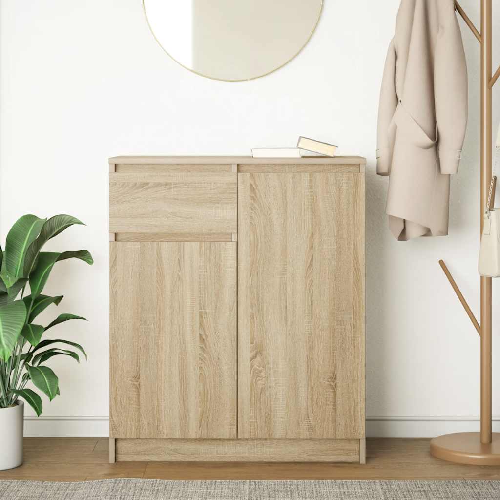 Bufetă cu sertar Stejar Sonoma 71x35x84 cm Lemn prelucrat GartenMobel Dekor