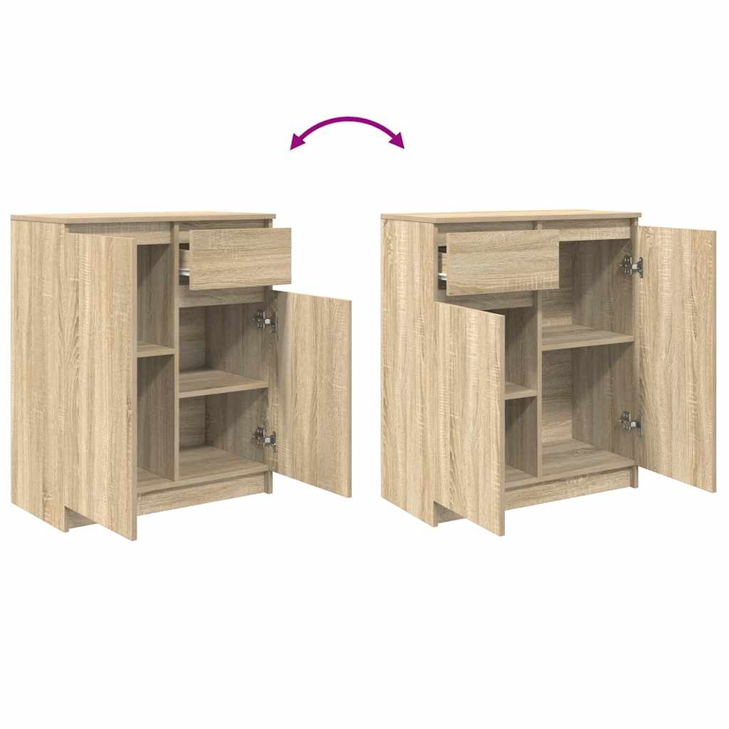 Bufetă cu sertar Stejar Sonoma 71x35x84 cm Lemn prelucrat GartenMobel Dekor