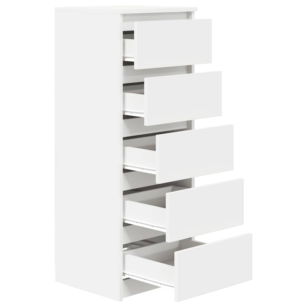 Bufetă cu sertare Alb 37,5x35x99 cm Lemn prelucrat GartenMobel Dekor