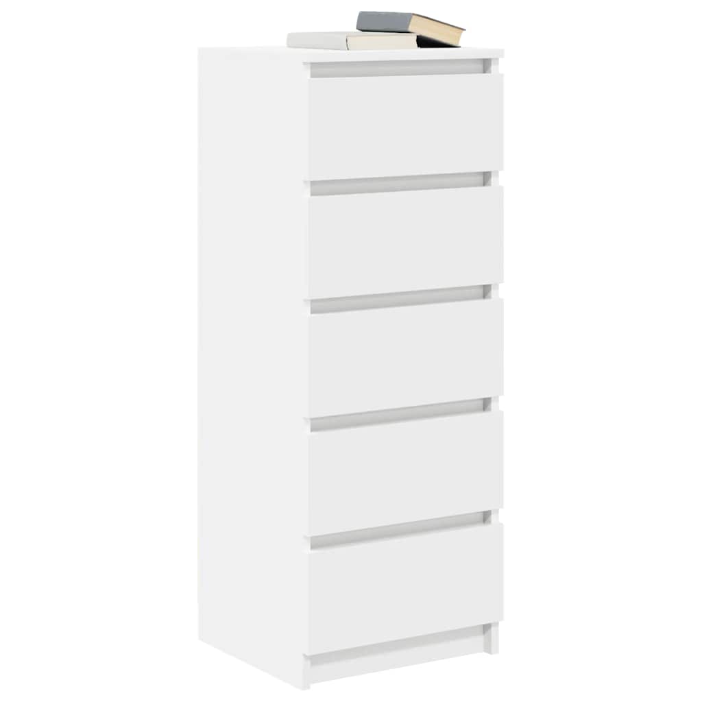 Bufetă cu sertare Alb 37,5x35x99 cm Lemn prelucrat GartenMobel Dekor