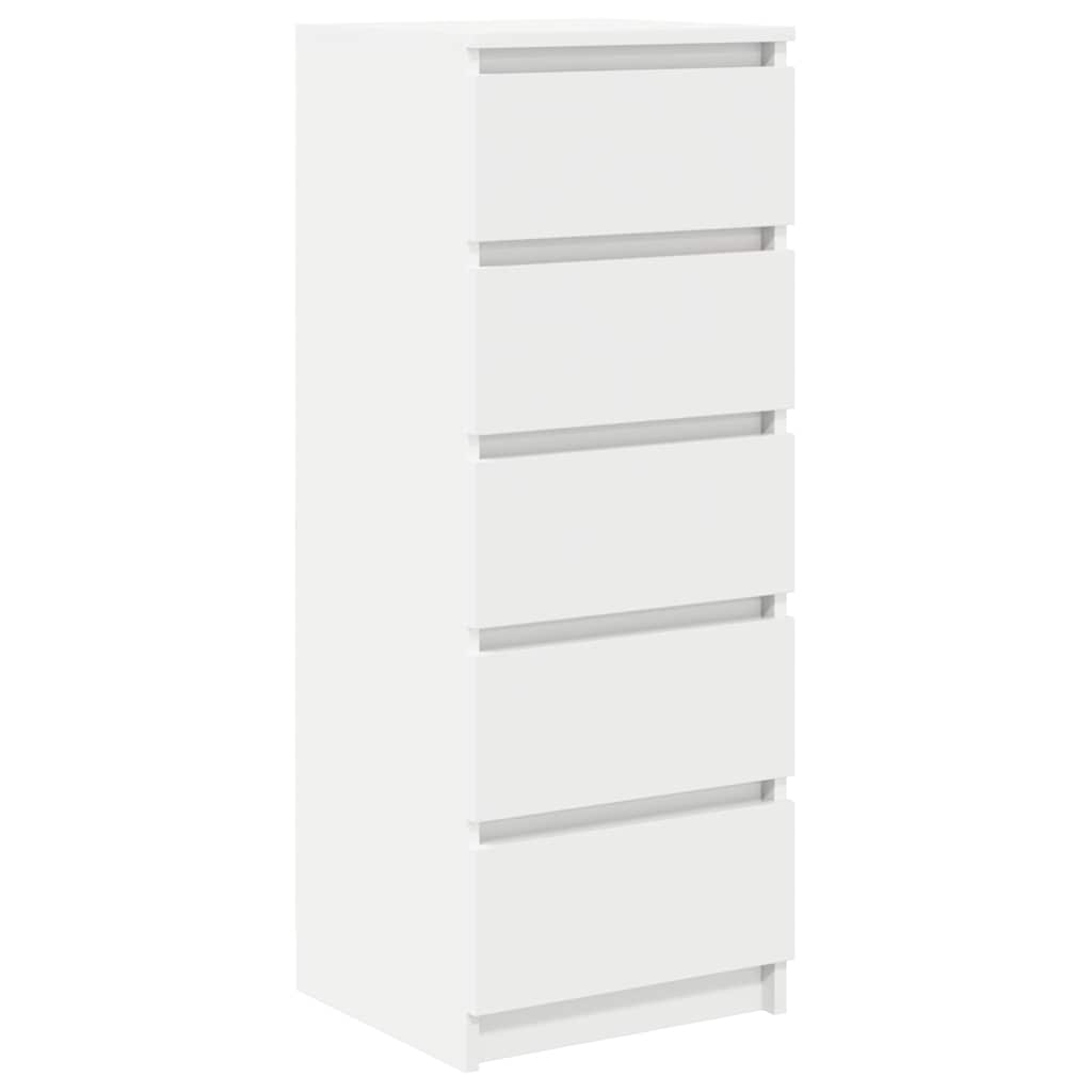 Bufetă cu sertare Alb 37,5x35x99 cm Lemn prelucrat GartenMobel Dekor