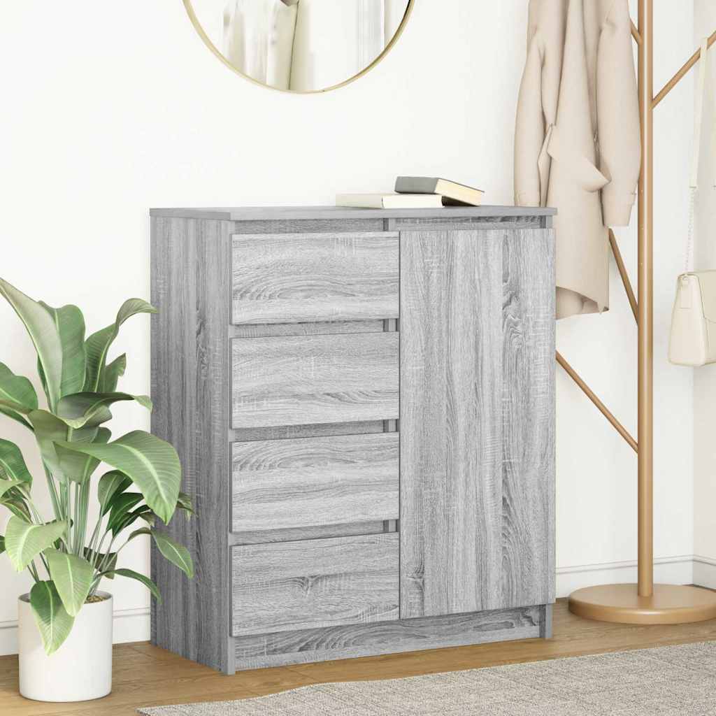 Bufetă cu sertare Gri Sonoma 71x35x84 cm Lemn prelucrat GartenMobel Dekor