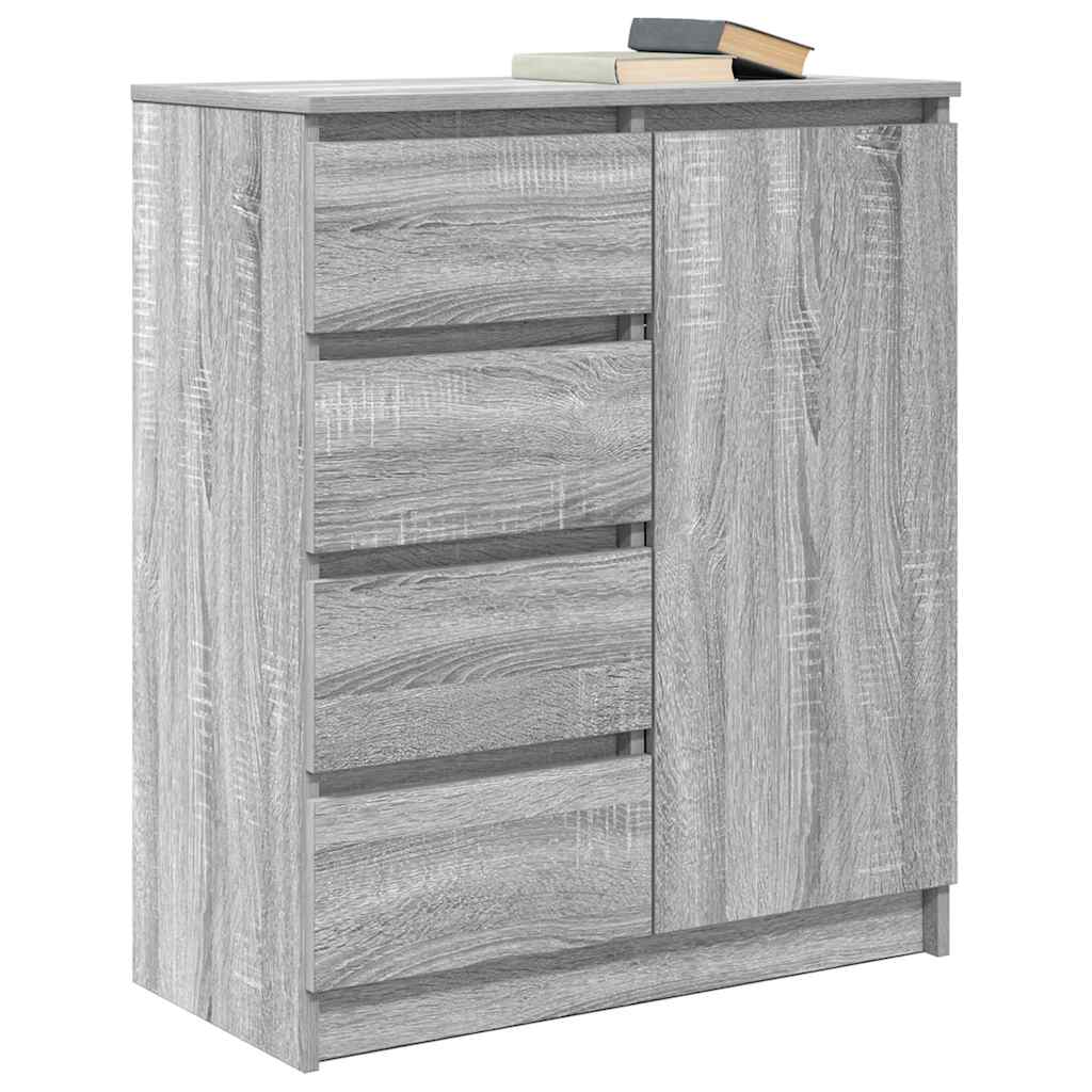 Bufetă cu sertare Gri Sonoma 71x35x84 cm Lemn prelucrat GartenMobel Dekor