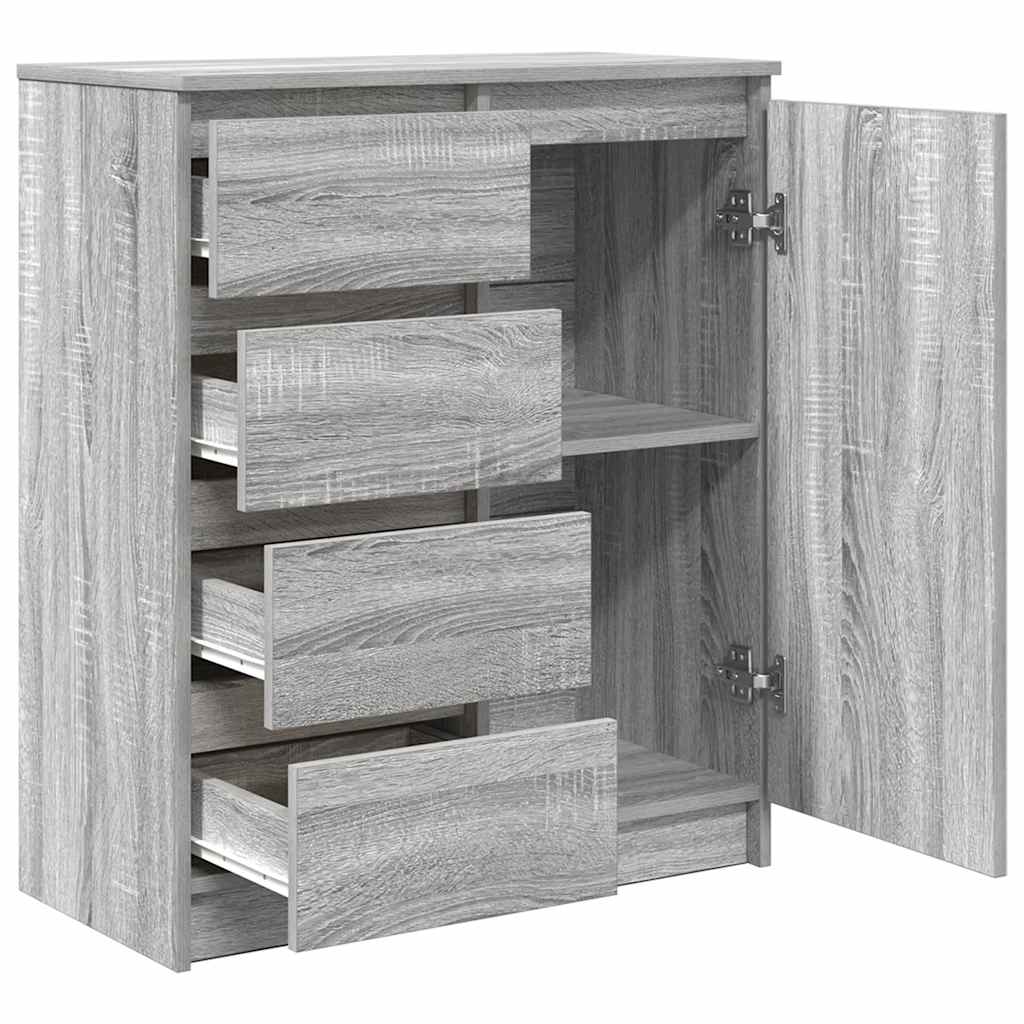 Bufetă cu sertare Gri Sonoma 71x35x84 cm Lemn prelucrat GartenMobel Dekor