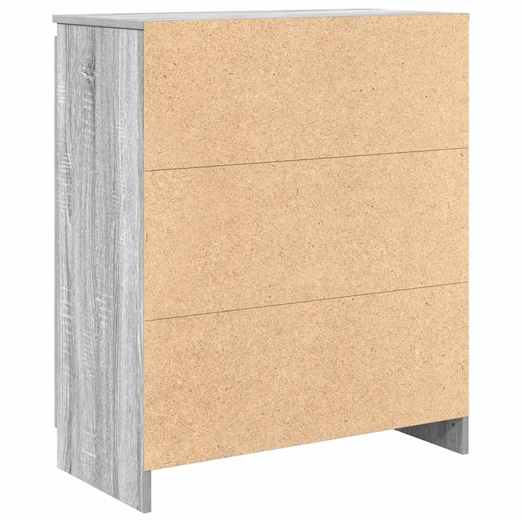 Bufetă cu sertare Gri Sonoma 71x35x84 cm Lemn prelucrat GartenMobel Dekor