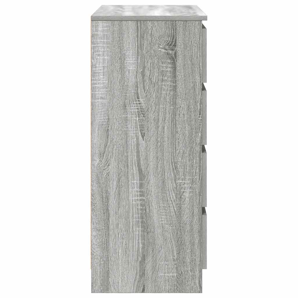 Bufetă cu sertare Gri Sonoma 71x35x84 cm Lemn prelucrat GartenMobel Dekor