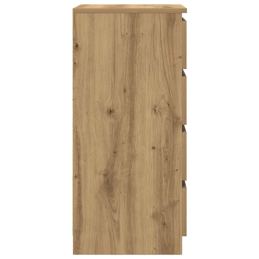 Bufetă cu sertare Stejar Artisan 37,5x35x99 cm Lemn prelucrat GartenMobel Dekor