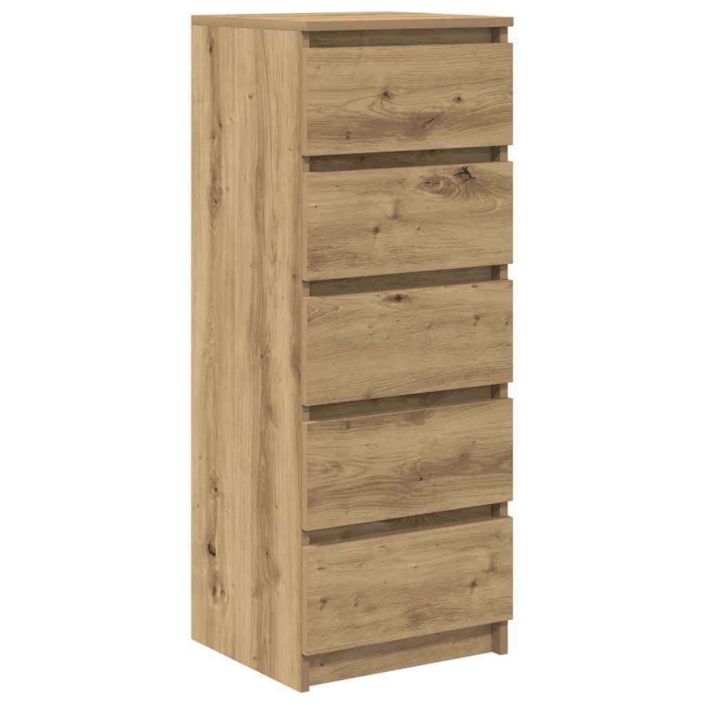 Bufetă cu sertare Stejar Artisan 37,5x35x99 cm Lemn prelucrat GartenMobel Dekor