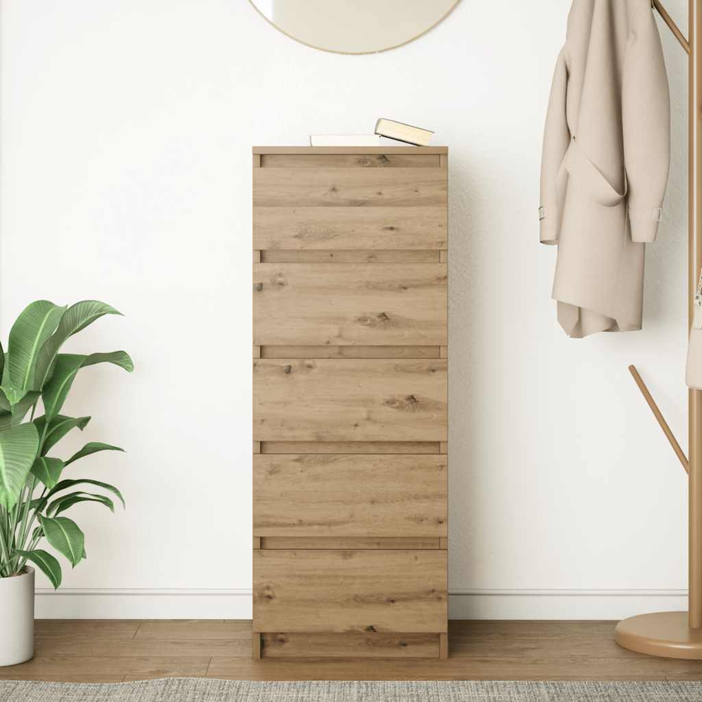 Bufetă cu sertare Stejar Artisan 37,5x35x99 cm Lemn prelucrat GartenMobel Dekor