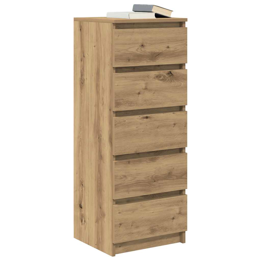Bufetă cu sertare Stejar Artisan 37,5x35x99 cm Lemn prelucrat GartenMobel Dekor