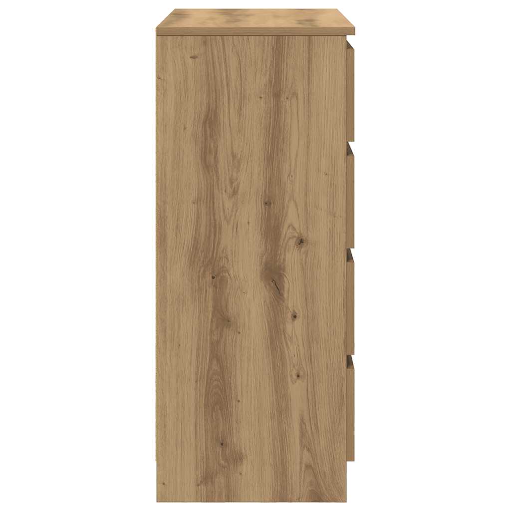 Bufetă cu sertare Stejar Artisan 71x35x84 cm Lemn prelucrat GartenMobel Dekor