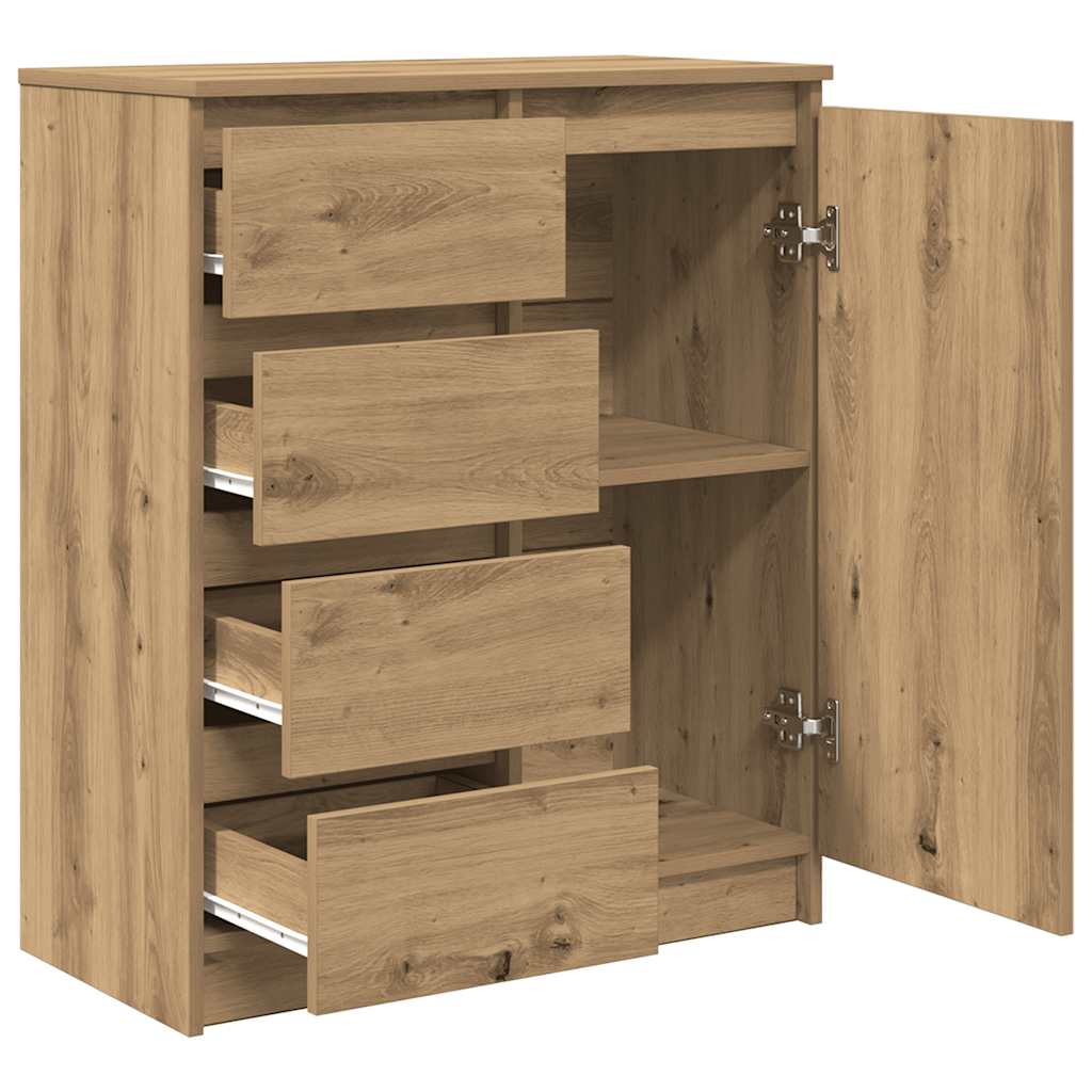 Bufetă cu sertare Stejar Artisan 71x35x84 cm Lemn prelucrat GartenMobel Dekor