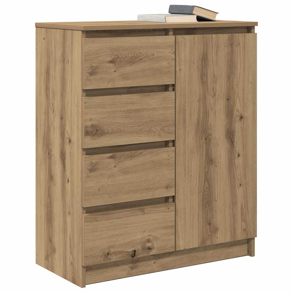 Bufetă cu sertare Stejar Artisan 71x35x84 cm Lemn prelucrat GartenMobel Dekor