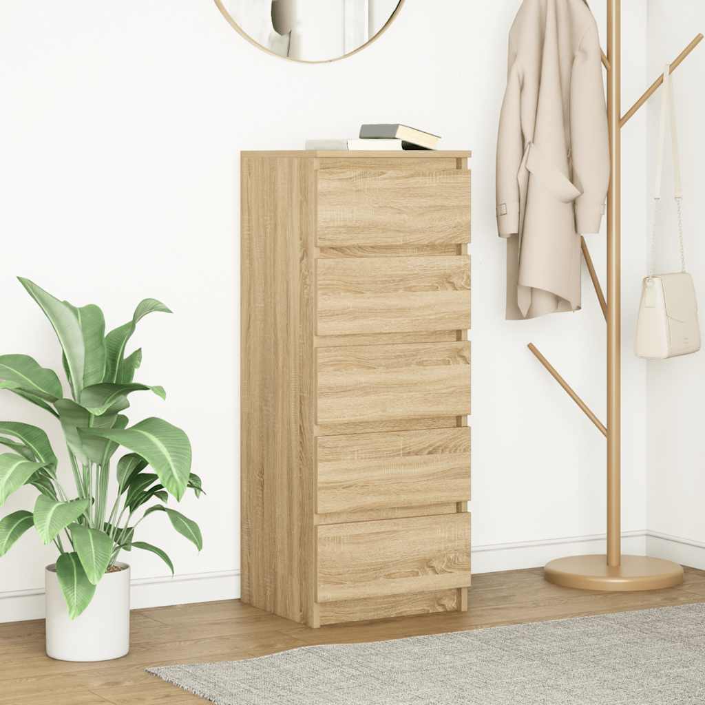 Bufetă cu sertare Stejar Sonoma 37,5x35x99 cm Lemn prelucrat GartenMobel Dekor