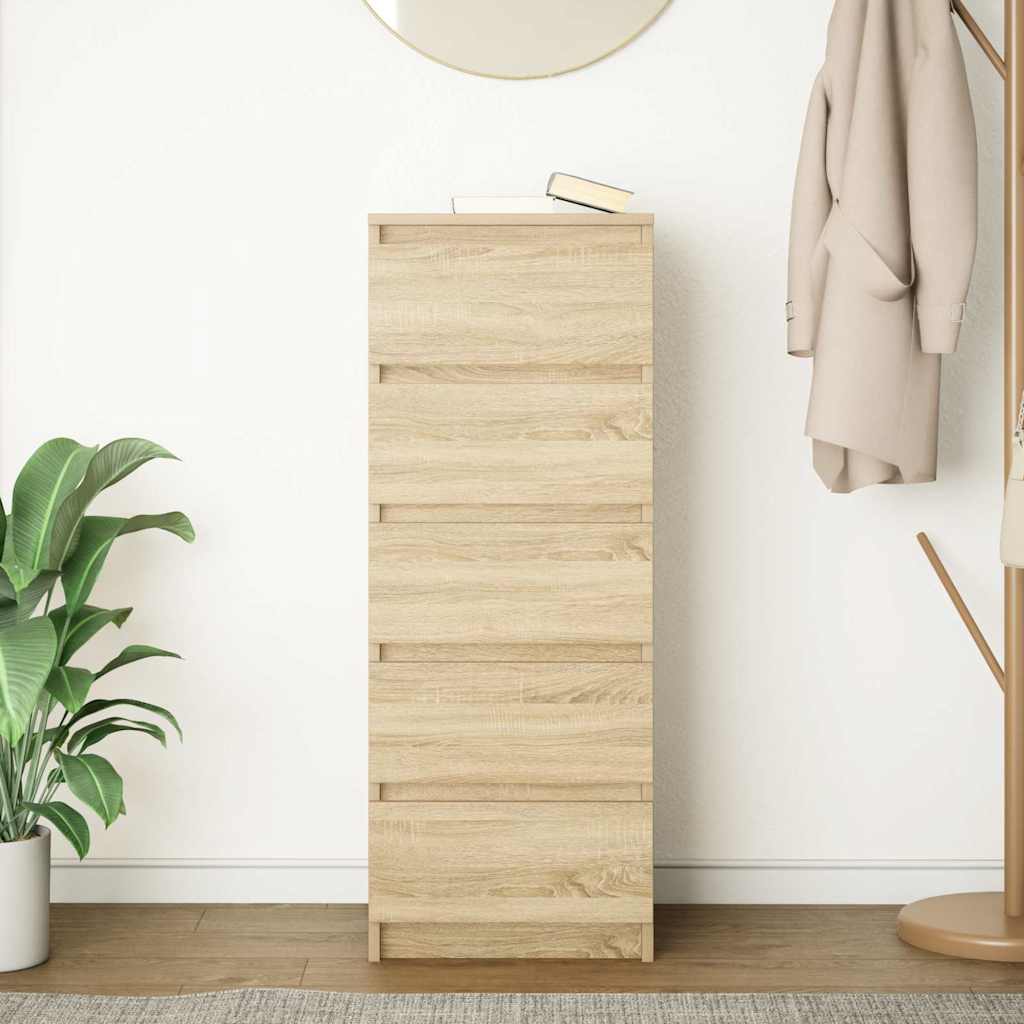Bufetă cu sertare Stejar Sonoma 37,5x35x99 cm Lemn prelucrat GartenMobel Dekor