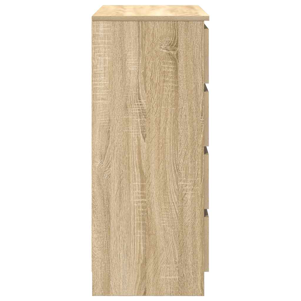 Bufetă cu sertare Stejar Sonoma 71x35x84 cm Lemn prelucrat GartenMobel Dekor