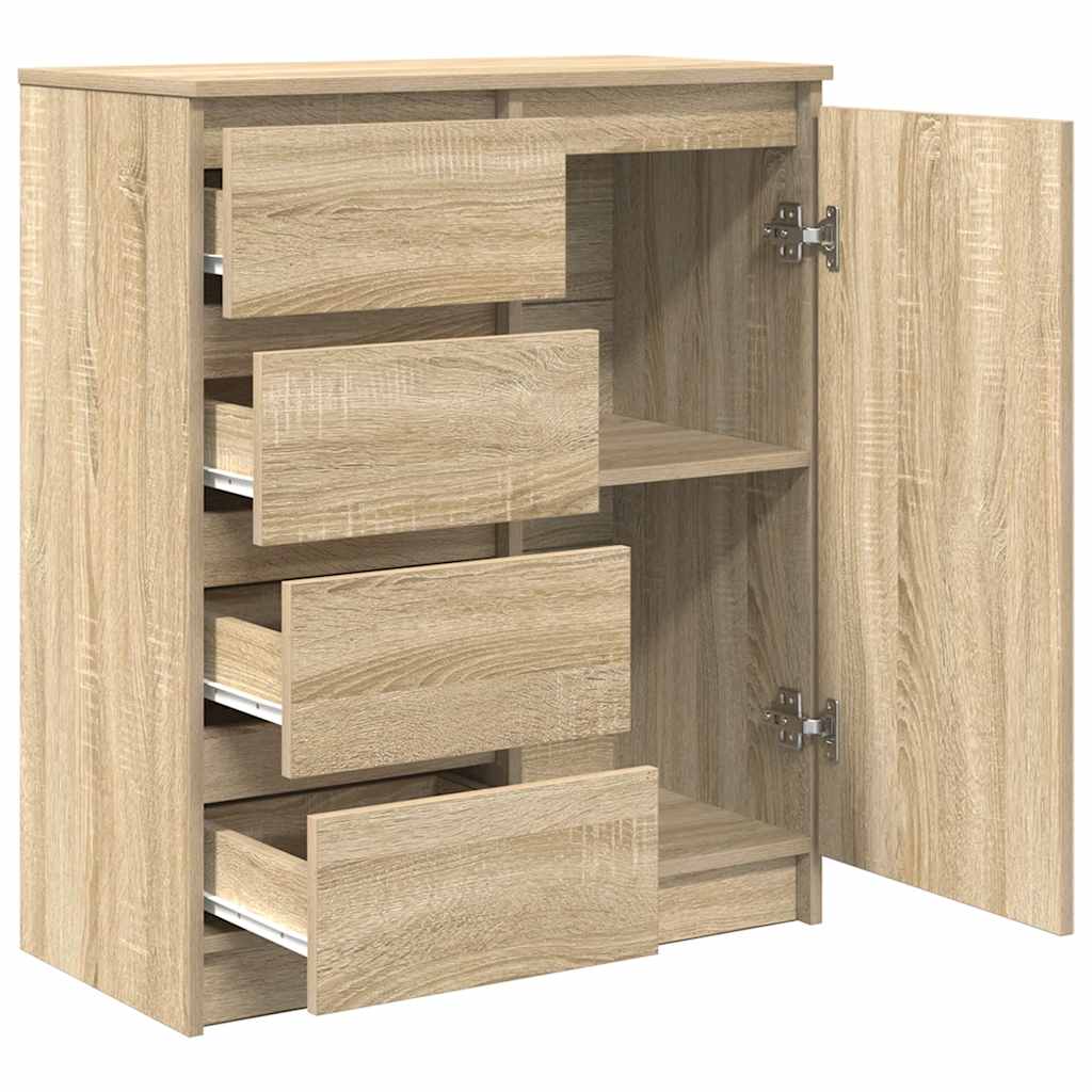 Bufetă cu sertare Stejar Sonoma 71x35x84 cm Lemn prelucrat GartenMobel Dekor