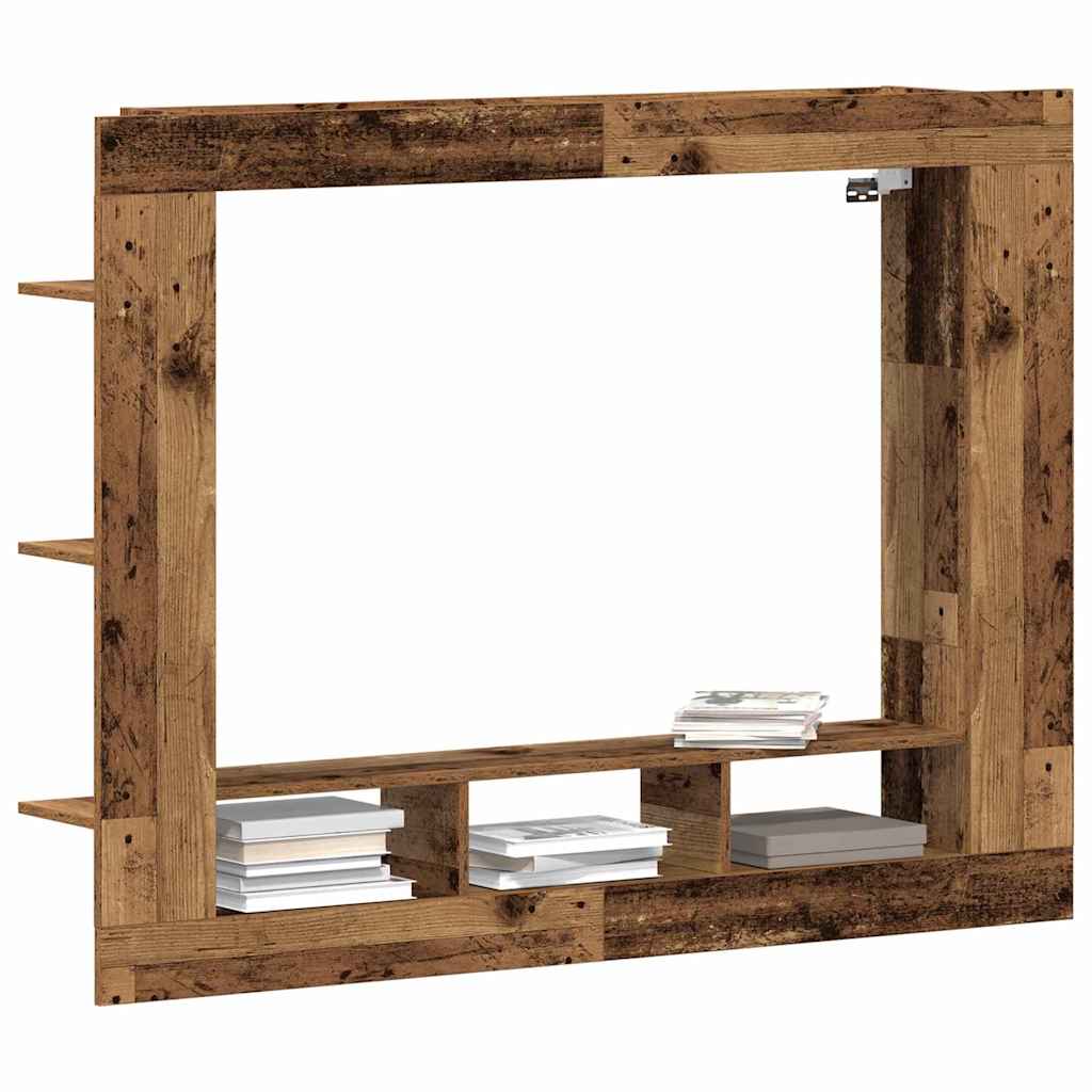 Cabinet TV Pe perete Lemn vechi 152 x 22 x 113 cm Lemn compozit GartenMobel Dekor