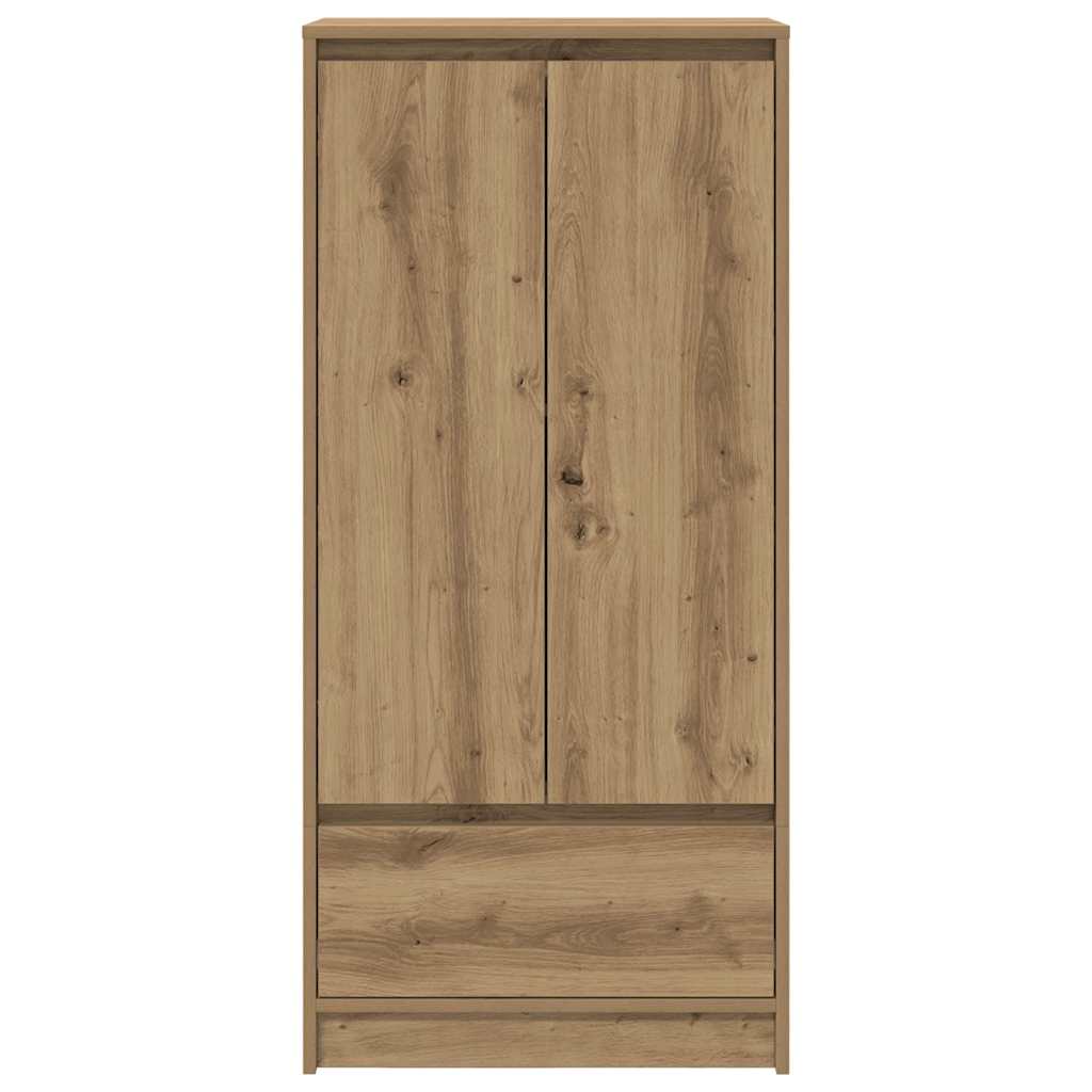 Dulap cu sertar Artisan Stejar 55,5x34x119,5 cm lemn prelucrat GartenMobel Dekor