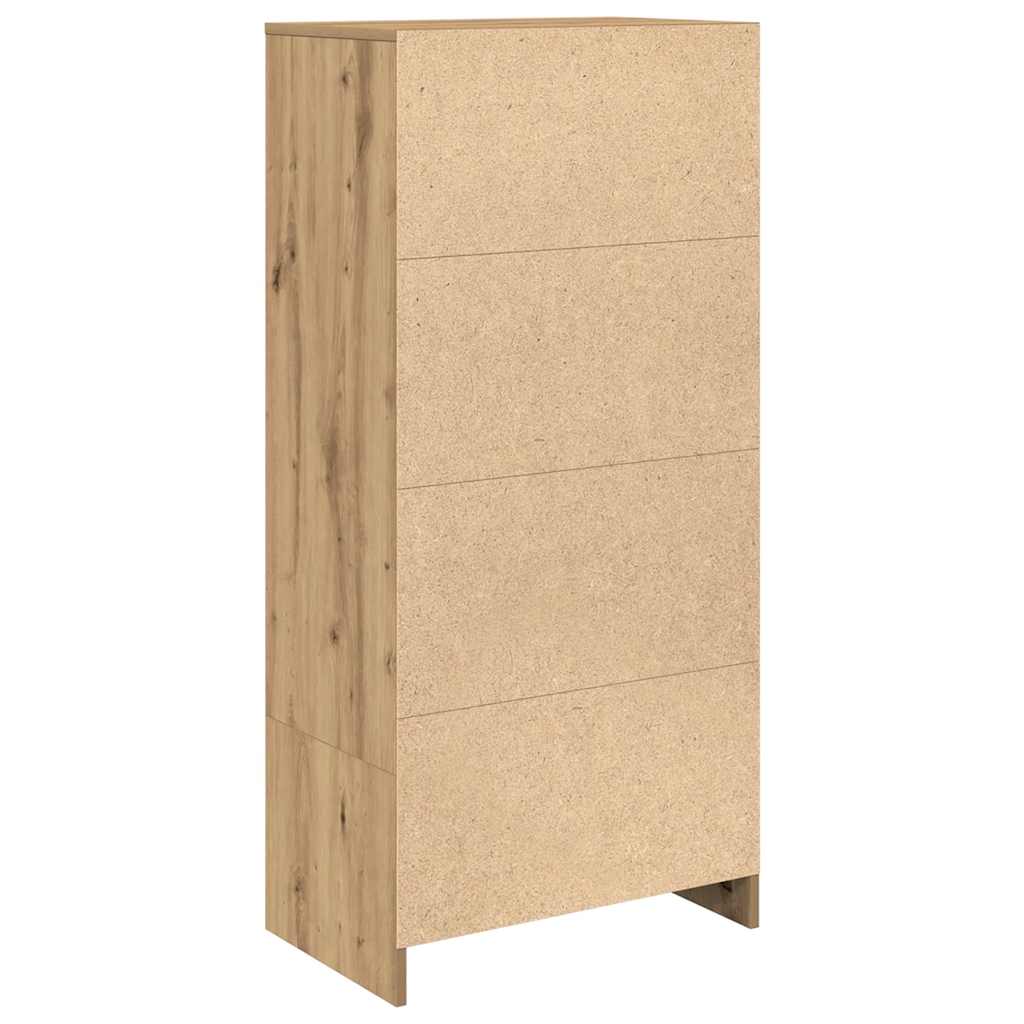 Dulap cu sertar Artisan Stejar 55,5x34x119,5 cm lemn prelucrat GartenMobel Dekor