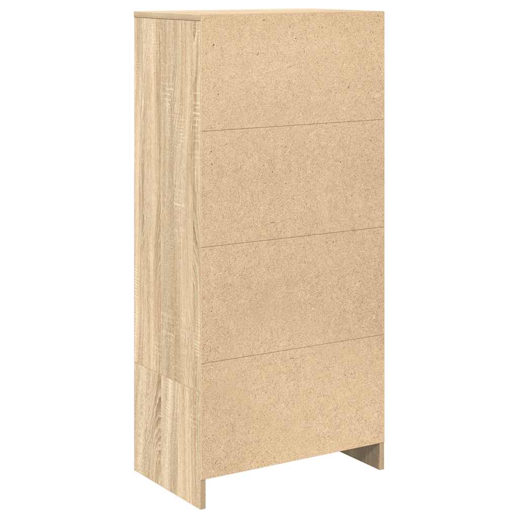 Dulap cu sertar Stejar Sonoma 55,5x34x119,5 cm Lemn prelucrat GartenMobel Dekor
