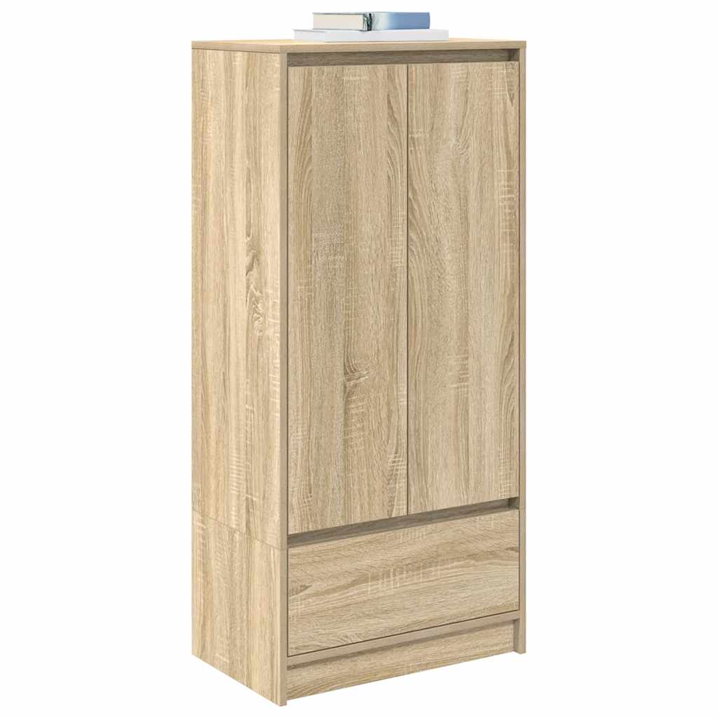 Dulap cu sertar Stejar Sonoma 55,5x34x119,5 cm Lemn prelucrat GartenMobel Dekor