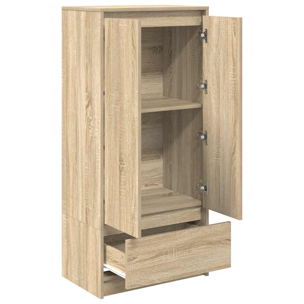 Dulap cu sertar Stejar Sonoma 55,5x34x119,5 cm Lemn prelucrat GartenMobel Dekor