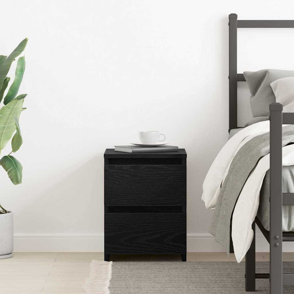 Dulap de noapte Stejar negru 30 x 30 x 40 cm Lemn compozit GartenMobel Dekor