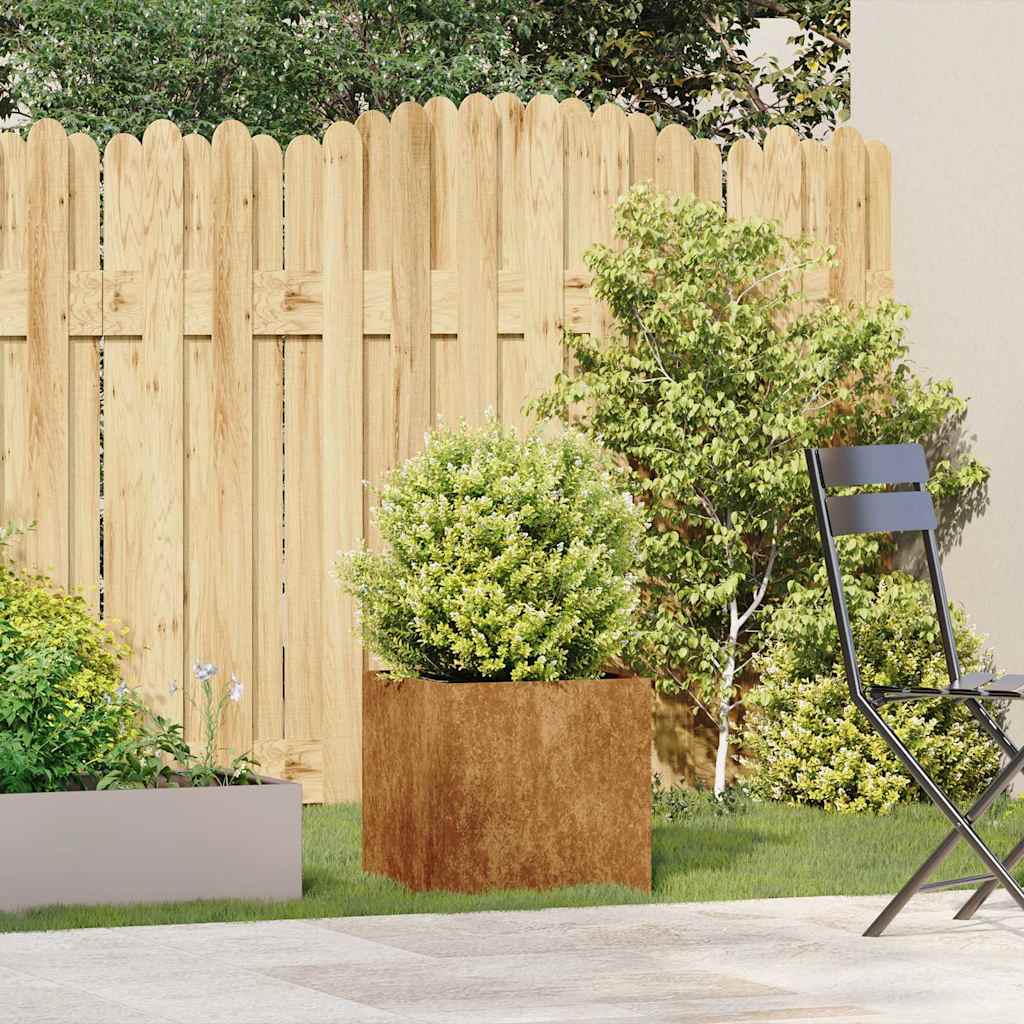 Jardinieră Rusty 40x40x40 cm Oțel pentru intemperii GartenMobel Dekor